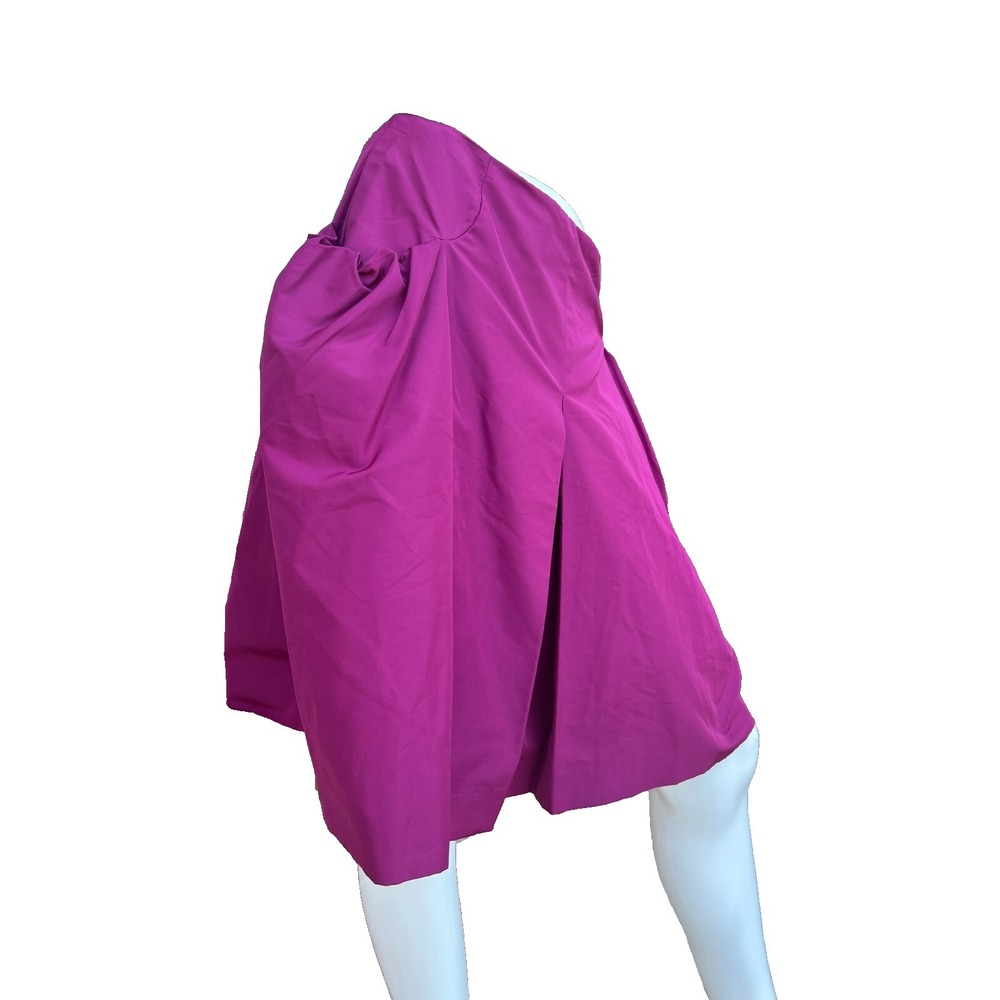 Miu Miu A-Line Skirt Reddish-Purple Acetate Blend Gather Hip Pockets SZ 38/M - Picture 2 of 14
